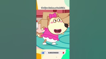 Wolfoo Makes a Bed Slide #shots  #animation