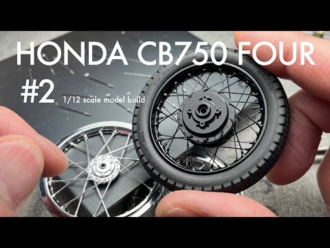 Building Aoshima 1/12 HONDA CB750 FOUR [#2]  Scale Model Custom