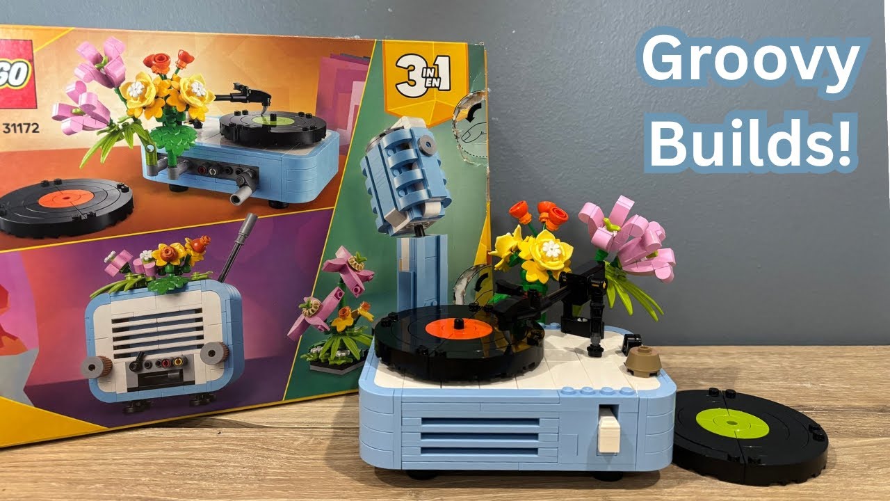 Triple Build Tunes: LEGO Creator Record Player With Flowers Review