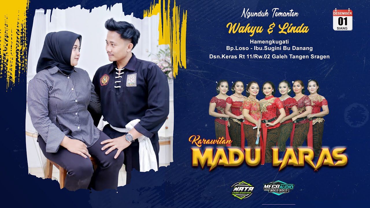 🔴📡LIVE KARAWITAN MADU LARA // WEDDING WAHYU ❤️ LINDA  // MEGA AUDIO BOLO-BOLO // NATA VIDEO HD