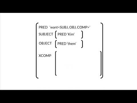 9 Lexical-Functional Grammar: A quick overview (video 9/10)