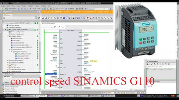 TIA Portal speed control of a SINAMICS G110 via the USS protocol
