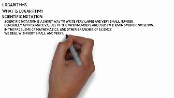 Logarithms Part 1 How to write numbers in Scientific Notations