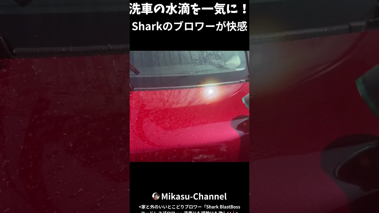 洗車の水滴を一気に! Sharkのブロワーが快感「Shark BlastBoss コードレスブロワー」