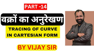 TRACING OF CURVE IN CARTESIAN FORM | वक्रों का अनुरेखण | PART-14
