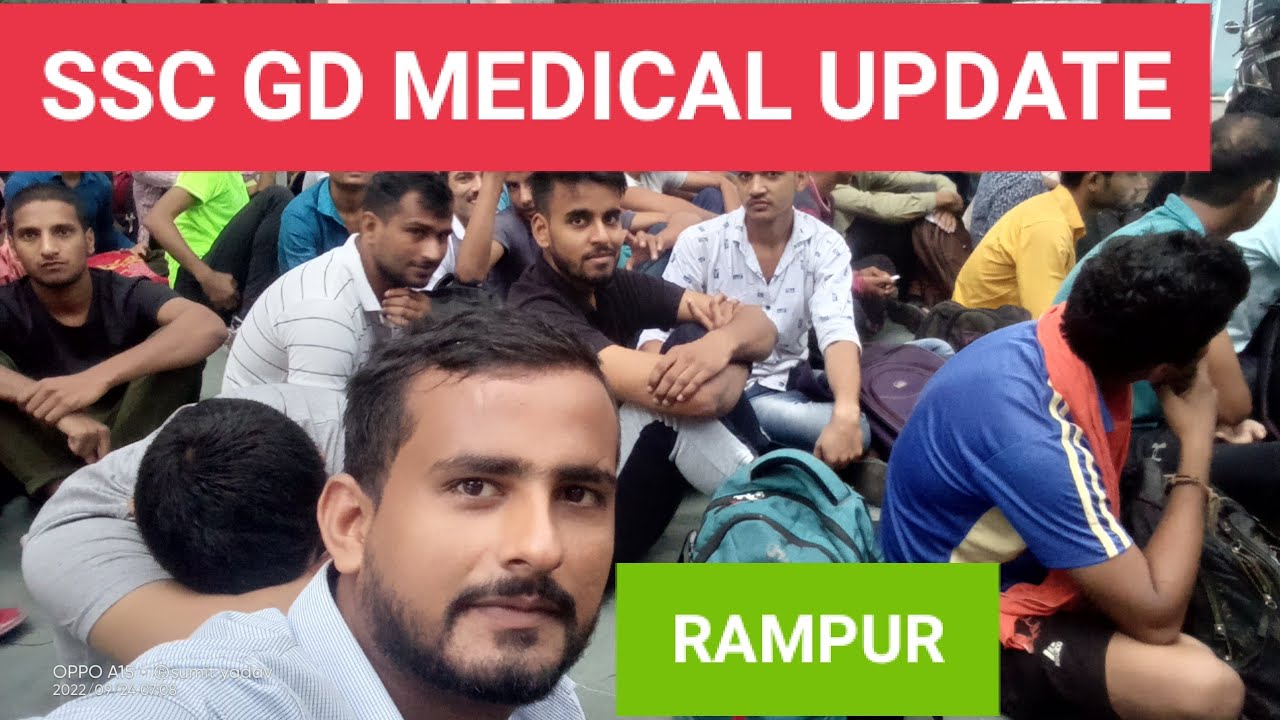 SSC GD medical update,SSC GD final cutoff, Rampur