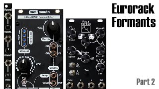 Eurorack formant modules - part 2