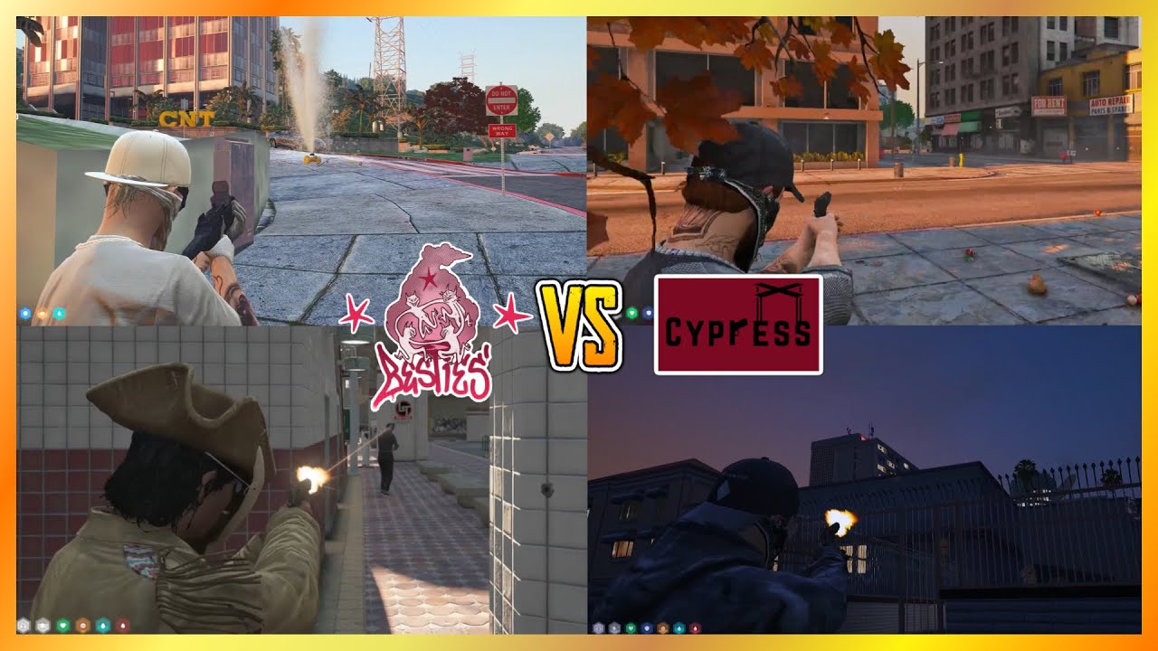 Besties vs Cypress At Old GG Gas Station & LS (Multi POVs) (9th Fight) | NoPixel 4.0 GTA RP