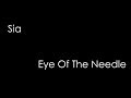 SIa - Eye Of The Needle (lyrics)