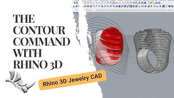 Rhino 3D 101: The "Contour" Command for Jewelry CAD Design! #493