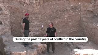 Astonishing Roman mosaic unearthed in al Rastan, Syria, between Homs and Hama