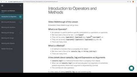 Module 0 - Operators and Methods - Introduction