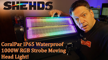 Shehds CoralPar IP65 Waterproof 1000W RGB Strobe Moving Head - WOW!