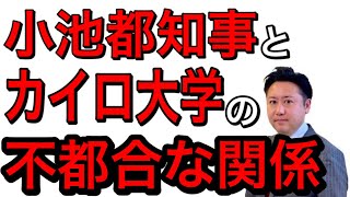 小池都知事とカイロ大学の不都合な関係