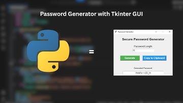 Python Password Generator with Tkinter GUI - Complete Beginner Tutorial