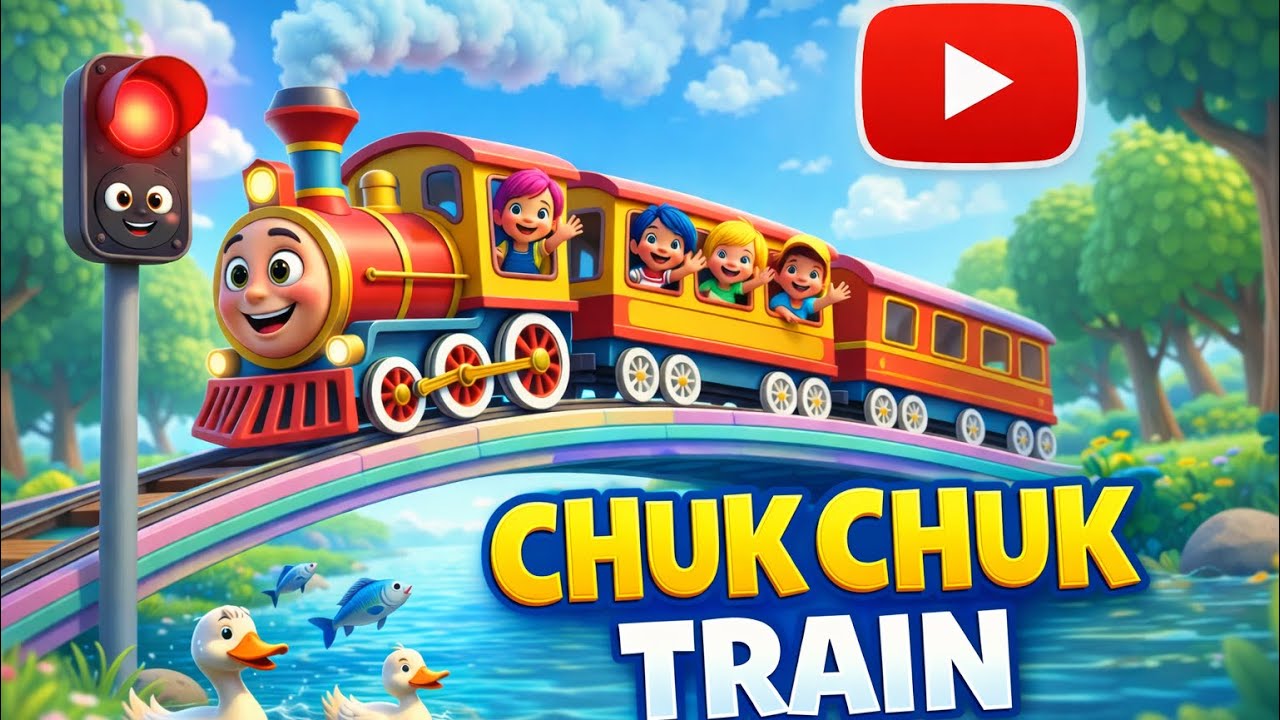 Chuk Chuk Train 🚂 | Kids Song |Fun Train Rhyme for Children