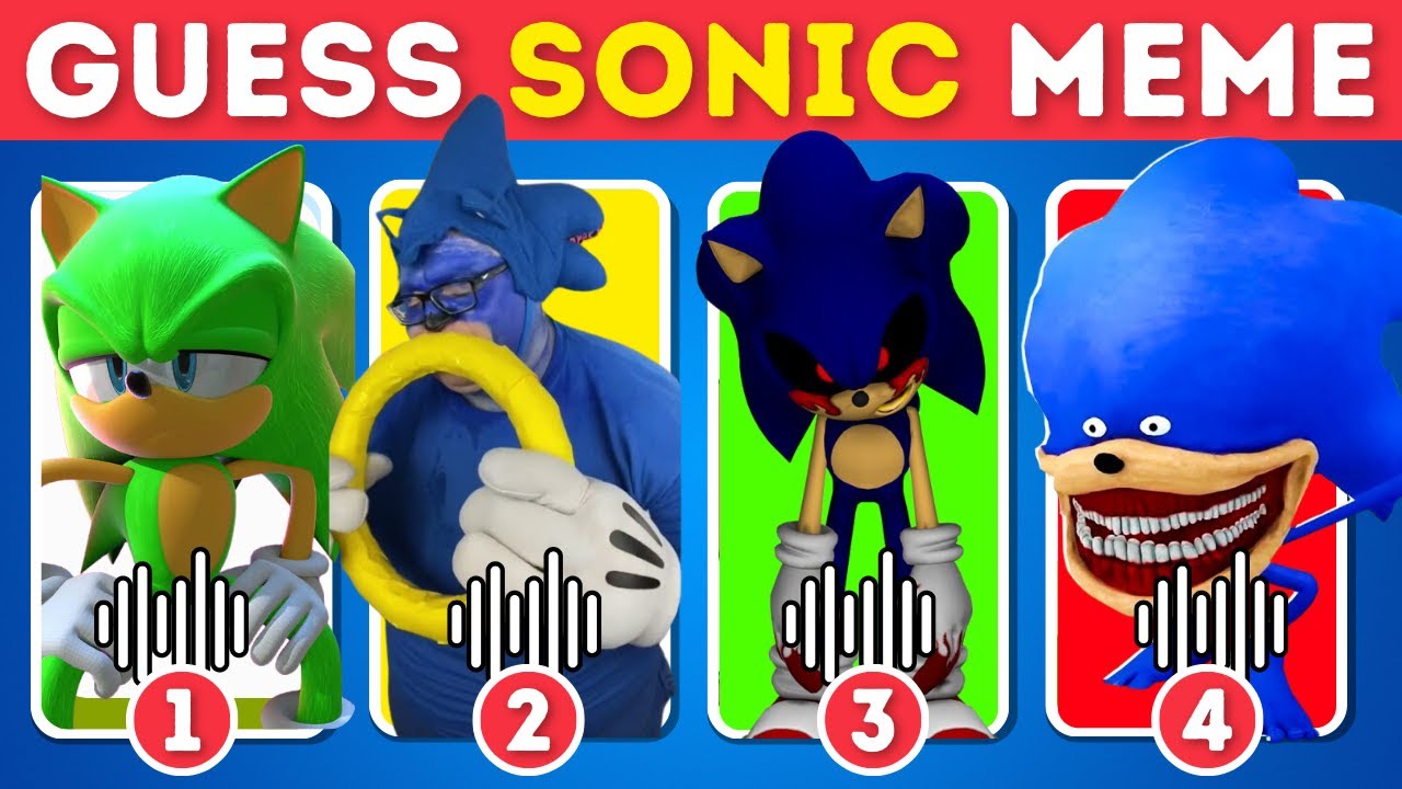 Guess the Sonic Meme and Dance by their Voice (NEW MEMES) | Sonic.Exe ...