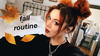 FALL MAKE UP ROUTINE &amp; HOW I DO MY SPACE BUNS