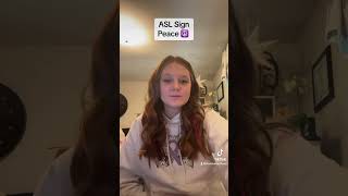 Learn How To Sign "Peace" in ASL for Beginners | American Sign Language #shorts