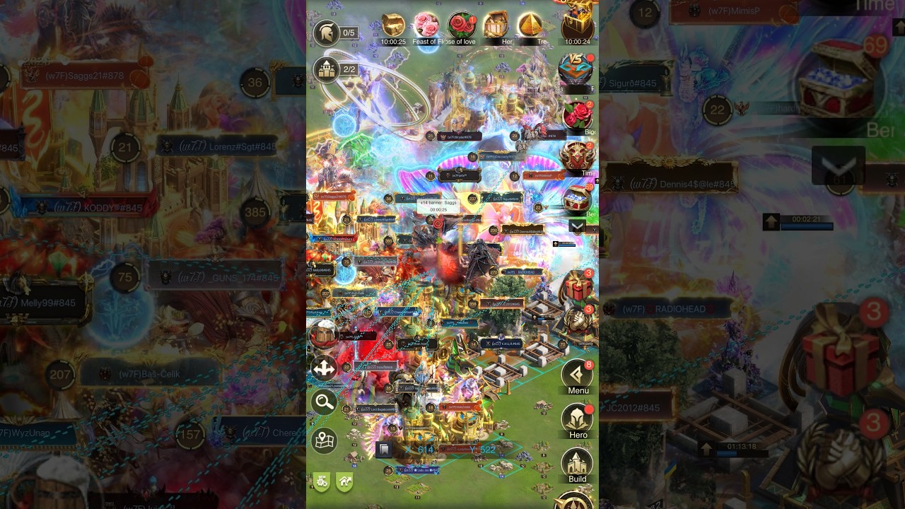 Rise of Castles: Season X26 - Eden - Bounty. Town attack.