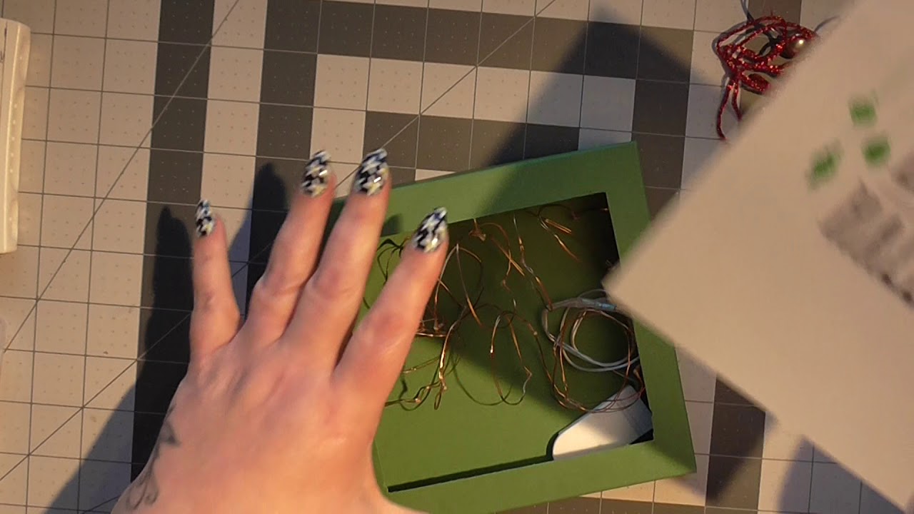 Be Merry dsp light box using stampin up supplies