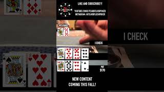 Double Board Bomb Pot Aggression! #poker #pokervlog