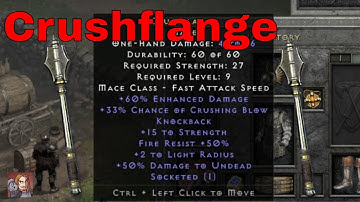 D2R Unique Items - Crushflange (Mace)