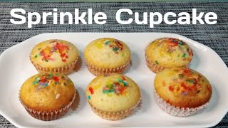 Sprinkle cupcake | rainbow cupcake | vanilla cupcake - by SSR