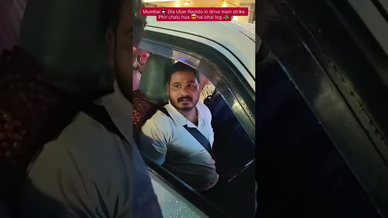 Mumbai 🚕main Ola Uber 🙏Rapido in drive 👮🏻strike Phir Chalu hui bhai log 
