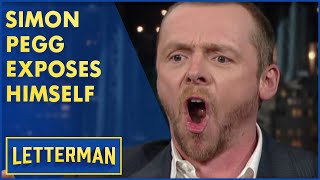 Simon Pegg Exposes Himself To His Family | Letterman