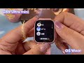 GS9 Ultra Mini Smart Watch Gesture Answer Widget Cards Waterfull Menu Wireless Charging Smartwatchs