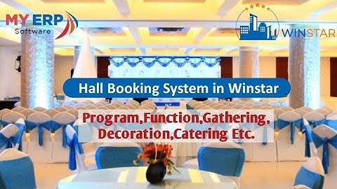 Hall Booking System Is Now In Win star with Amazing Feature