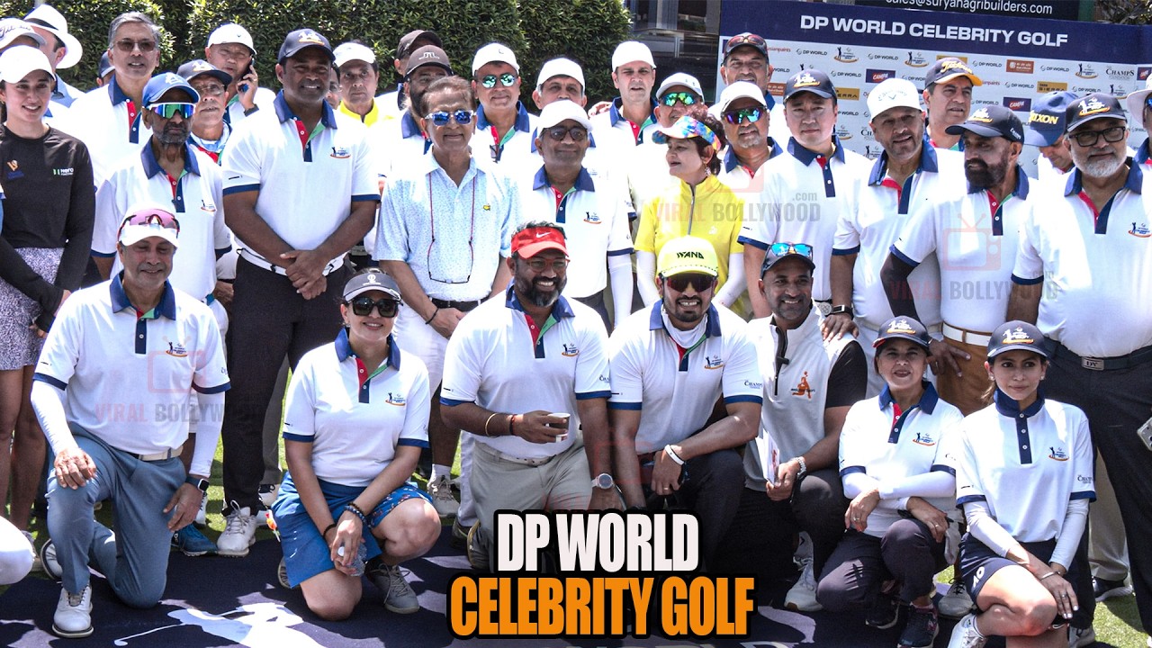 Cricket Legends Yuvraj Singh & Sunil Gavaskar Attend DP World Celebrity Golf Event in Mumbai