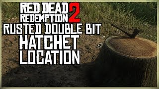 unse Aubergine Forudsige RUSTED DOUBLE BIT HATCHET LOCATION - Red Dead Redemption 2 - Unique  Collectible 606 - YouTube