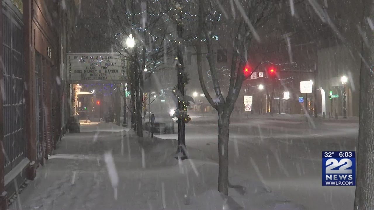 DPW clearing roads in Greenfield after winter storm YouTube