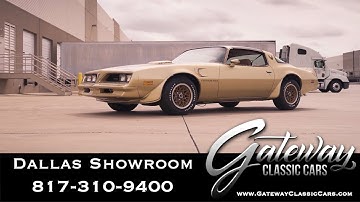 1978 Pontiac Firebird Trans Am WS6 Y88 Gold Special Edition - Gateway Classic Cars of Dallas #950