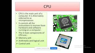 Class 7: Computer Hardware Components, Day 2