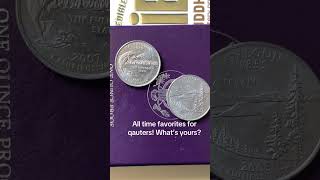 Oregon and Washington state qauters beautiful ! What are your favorite? #coins #fyp #coincollecting