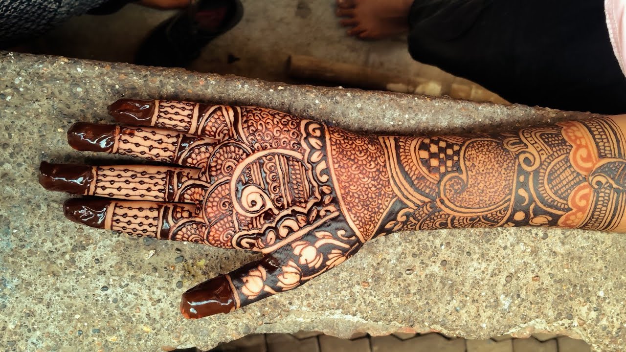 ##full beautiful mehndi design front hand 🌹😊