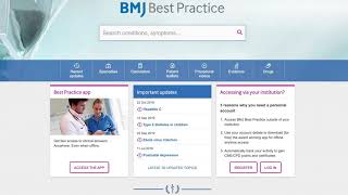 How to access BMJ Best Practice via your institution's network