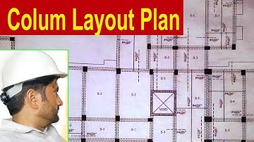 Column layout plan in Autocad - Easily create Structural column Drawing layout in a Building.