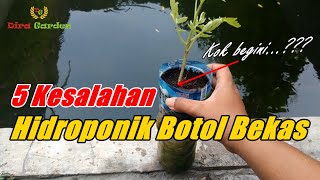 5 KESALAHAN HIDROPONIK Botol Bekas Oleh Pemula screenshot 1