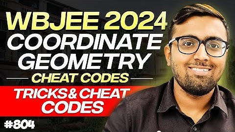 🤯Wbjee 2024 coordinate geometry cheat codes💯🔥| Tricks & Cheat Codes #804 #wbjee #tukkatrick #arsquad