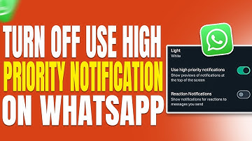 how to turn off use high Priority notification on WhatsApp 2023 | F HOQUE |