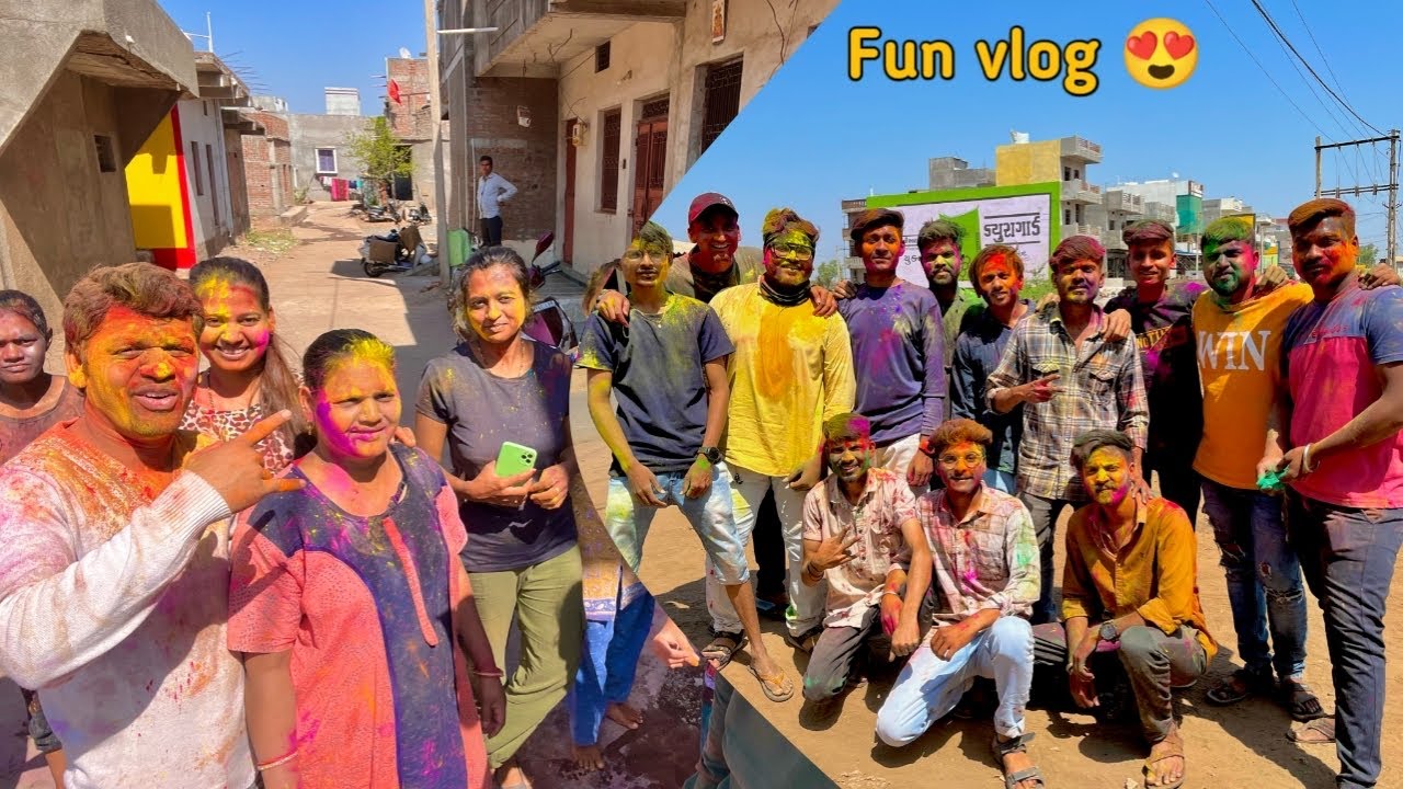 Life ki sabse best holi celebration 🍾 | Rocky Rathwa Vlogs