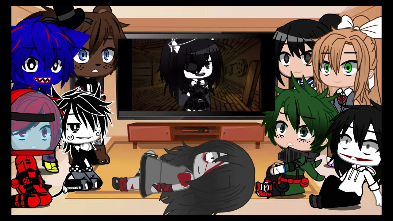 Different fandoms react to each other part five bendy and the ink machine