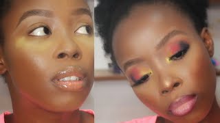 HOW TO : BRIGHT SUNSET (SUMMER/SPRING) MAKEUP TUTORIAL | HOW TO BLEND COLORFUL EYESHADOW