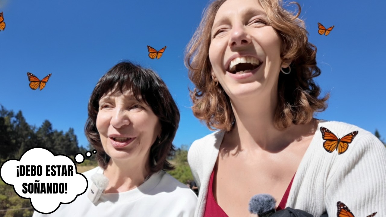 Traje a mi MAMÁ RUSA a ver las MARIPOSAS MONARCA 🇲🇽🦋