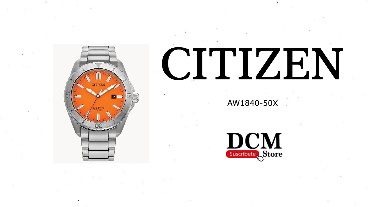 Citizen AW1840-50X Brycen Technical Description - YouTube