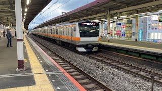 中央線E233系T71青梅線直通通勤快速青梅行き西荻窪駅通過